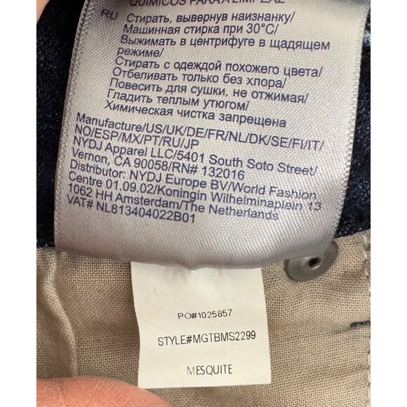 NYDJ Lift tuck Marilyn Straight jeans stretchy comfy preppy 90s sz 16 - Picture 9 of 9